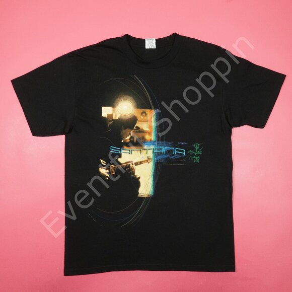 Vintage Santana 2002 All Is One Tour T Shirt in Black Size Large - Picture 2 of 8
